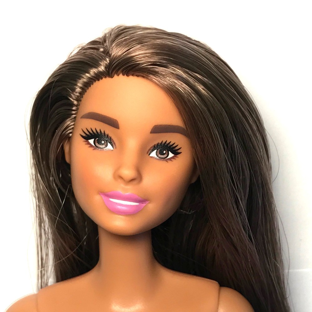 Nude Barbie 2022 Celebration Fun Baking Set Brunette Neysa HJY94 Doll For OOAK